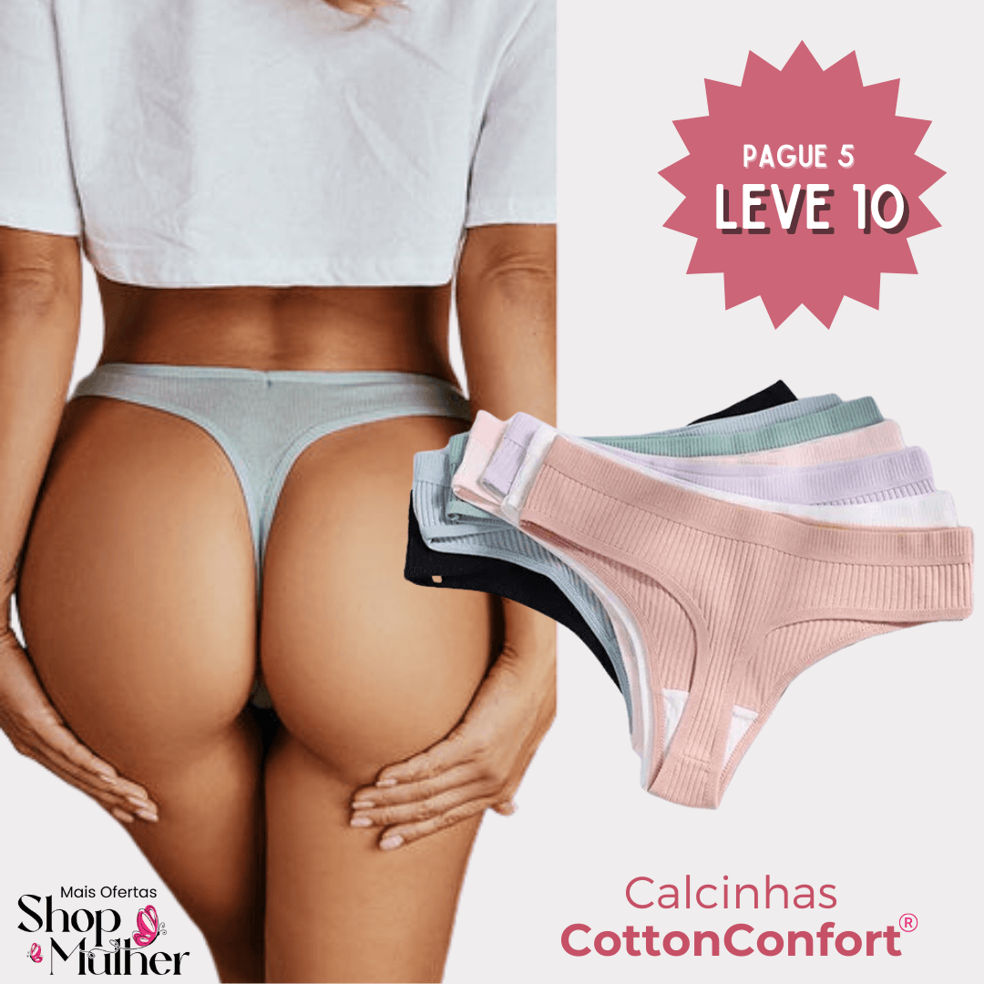 Calcinha CottonConfort - COMPRE 5 LEVE 10