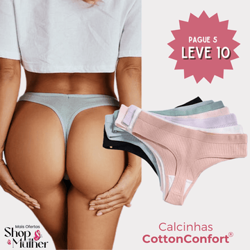 Calcinha CottonConfort - COMPRE 5 LEVE 10